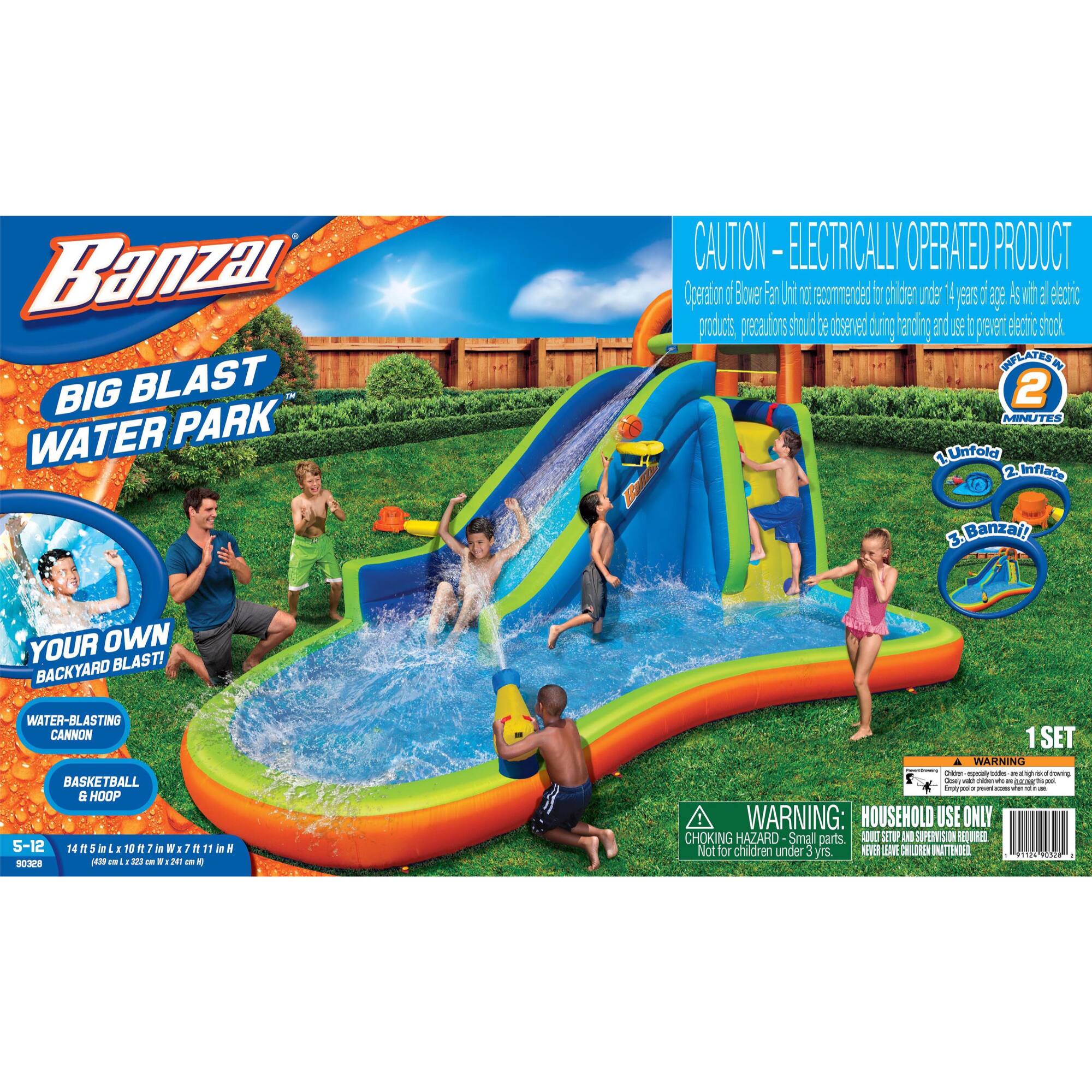Banzai® 14.5ft. Big Blast Water Park™